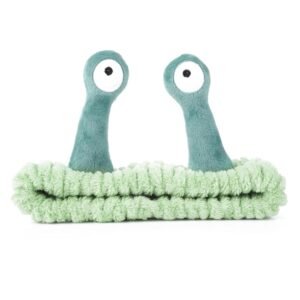 Face Wash Headband, Palm and Snail Spa Hair Bands Makeup Headbands Women Cartoon Cute Coral Fleece Elastic Headband Creative Hair Accessories for Washing Face Shower Sports...