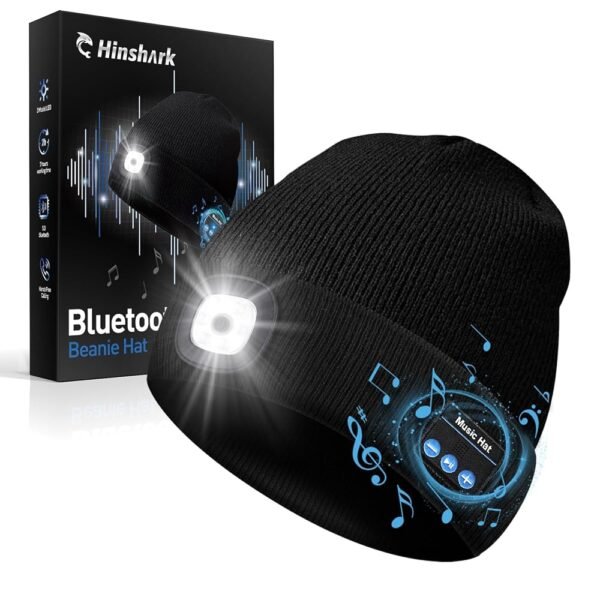 Gifts for Men, LED Bluetooth Beanie Hat, Mens Gifts, Birthday Gifts for Men Dad Him Husband Grandpa, Dad Gifts for Men Who Have Everything Camping Hiking Accessories Cool...