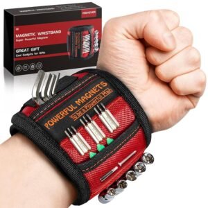 Magnetic Wristband Perfect Stocking Stuffers for Men Women Adults Gifts, Tool Belt Magnet Wrist for Holding Screws Nails Christmas Gadget Birthday Dad Him Husband Who Have...