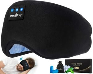 MUSICOZY Sleep Headphones Bluetooth 5.4 Headband Sleeping Eye Mask for Mom Women Men Wireless Music Earbuds Earphones for Side Sleepers Built-in HD Speakers Cool Gadgets Unique...